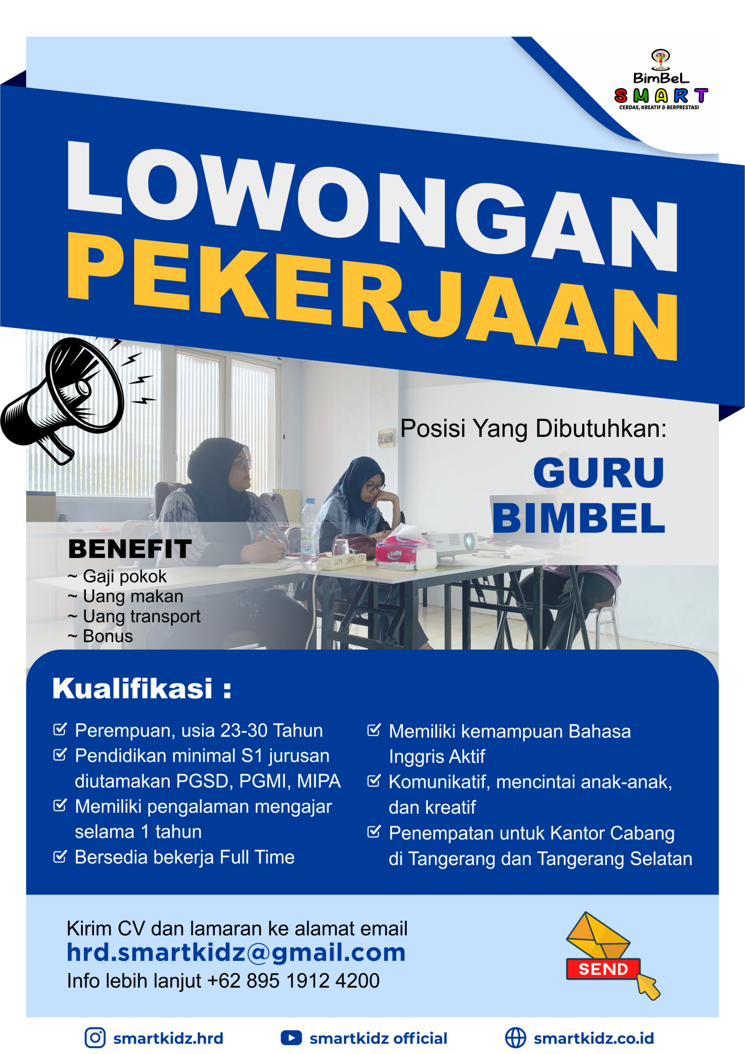 LOWONGAN PEKERJAAN GURU BIMBEL